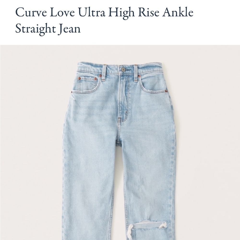 Curve Love High Rise Ankle Straight Jean